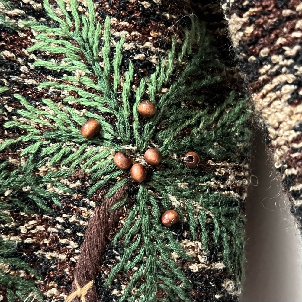 Bellepointe Vintage Palm Tree Cardigan Sweater - Picture 3 of 12